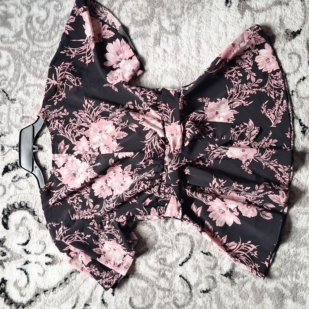Kimono style  peplum blouse